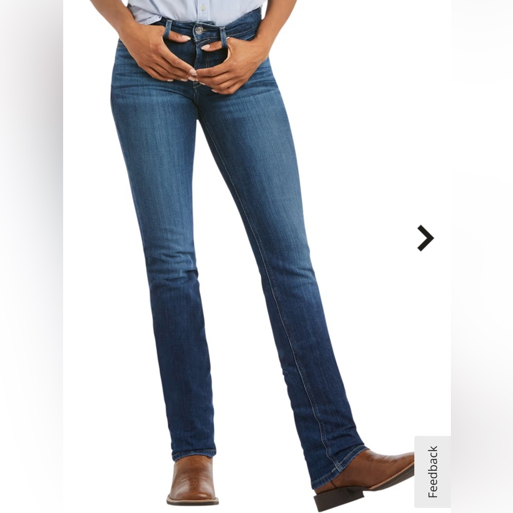 Ariat R.E.A.L. Perfect Rise Abby Straight-Leg Jeans for Ladies 28R